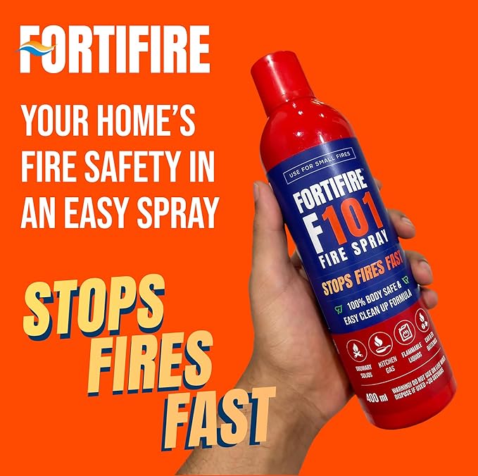 Fortifire F101 Fire Extinguishing Spray for Home - 500g Each | Pack of 3
