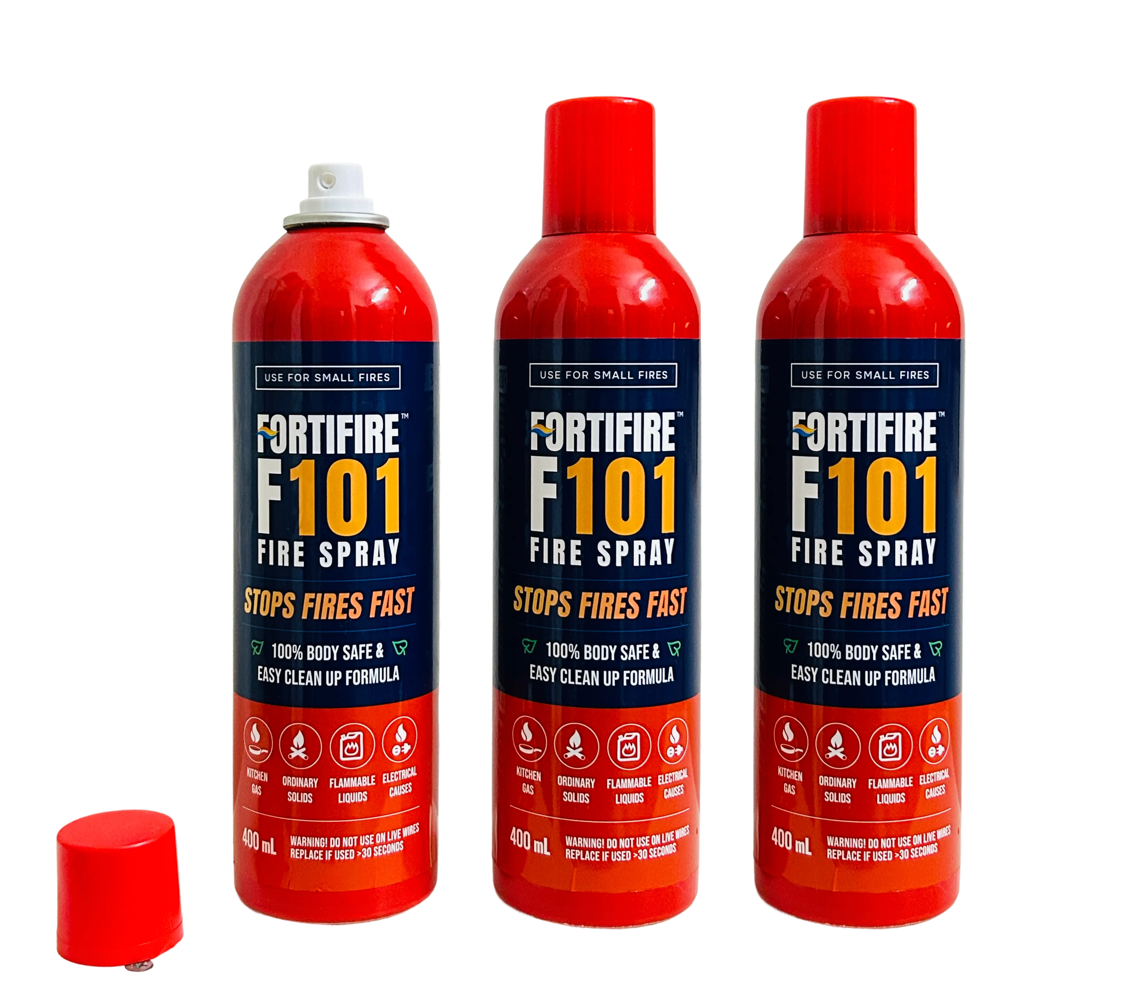 Fortifire F101 Fire Extinguishing Spray for Home - 500g Each | Pack of 3