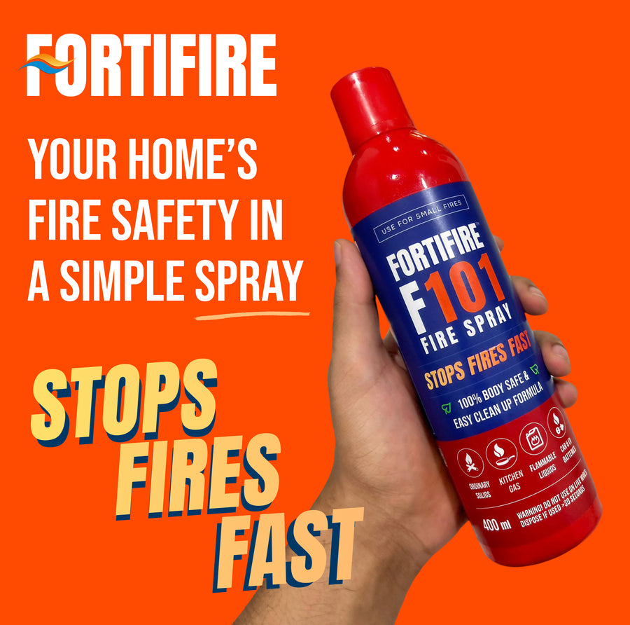 Fortifire F101 Fire Extinguishing Spray for Home - 500g Each | Pack of 3
