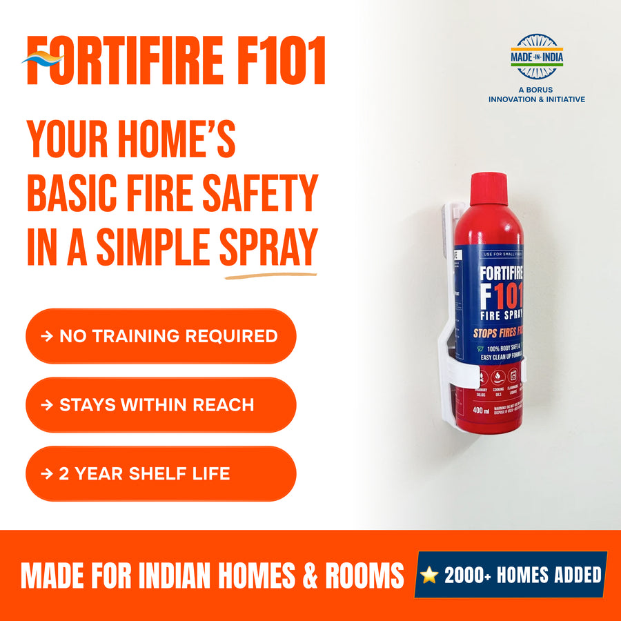 Fortifire F101 Fire Extinguishing Spray for Home - 500g Each | Pack of 3